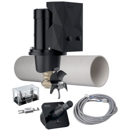 Комплект подруливающего устройства Quick 1.4кВт, 30кгс, 12В, 125мм с туннелем, кабелем и джойстиком